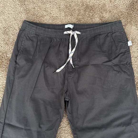 Onia Grey Pull On Straight Leg Casual Drawstring Pant - Picture 3 of 8